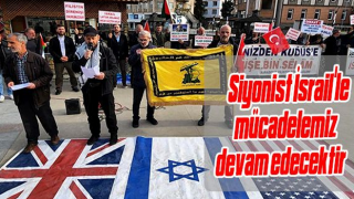 Ardeşen'de "Siyonist İsrail'le mücadelemiz devam edecektir" Eylemi