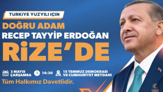 Cumhurbaşkanı Erdoğan Rize Meydanı'nda Hemşehrileriyle Buluşacak