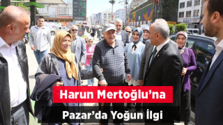 Harun Mertoğlu’na Pazar’da Yoğun İlgi