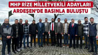 MHP Rize Milletvekili adayları Ardeşen'de Basınla Buluştu