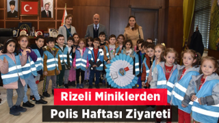 Rize Emniyet Müdürü Gökduman Polis Haftasında Minikleri Konuk Etti