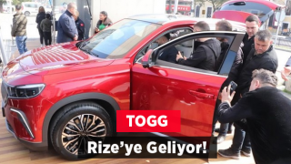 Samsun’da Görücüye Çıkan Togg, Rize’ye Doğru Yola Çıktı