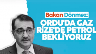 Bakan Dönmez: Ordu'da beklentimiz gaz Rize'de petrol