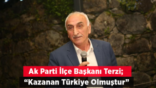 Başkan Terzi “Büyük Türkiye zaferimiz hayırlı olsun”