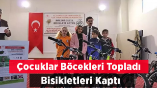 Çocuklar böceği getirdi, bisikleti götürdü