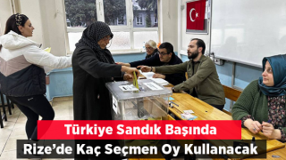 Türkiye Sandık Başında Rize’de 265 Bin Seçmen Oy Kullanacak