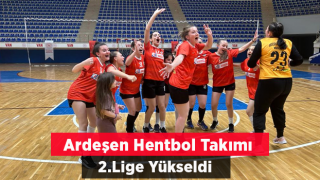 Ardeşen Kadın hentbol Takımı Türkiye 2. Lige Yükseldi.