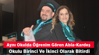 Aynı Okulda Öğrenim Gören Abla-kardeş Okulu Birinci Ve İkinci Olarak Bitirdi