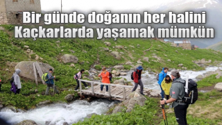 Doğa severler Kaçkarların güzelliği ile büyülendi.