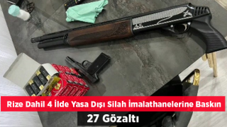 İstanbul Merkezli 4 İlde Yasa Dışı Silah İmalathanelerine Baskın: 27 Gözaltı