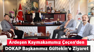 Kaymakam Çeçen;Ardeşen'de yapılacak proje hakkında bilgi aldı.