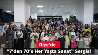 Rize'de "7'den 70'e Her Yaşta Sanat" resim sergisi açıldı