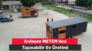 Rize'de meslek lisesi öğrencilerinden "taşınabilir ev" üretimi