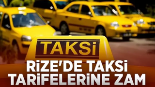 Rize'de Taksi Ücretlerine Zam Geldi