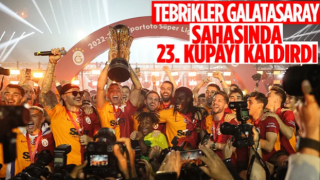 Şampiyon Galatasaray kupasına kavuştu