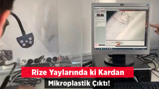 Rize yaylalarında kardan 'mikroplastik' çıktı