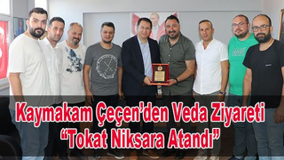 Ardeşen Kaymakamı Çeçen’den Veda Ziyareti