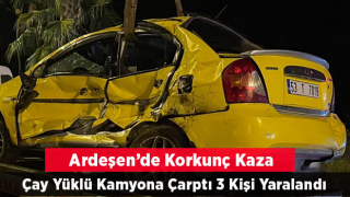 ARDEŞEN'DEKİ KAZA'DA 2 KİŞİ YARALANDI