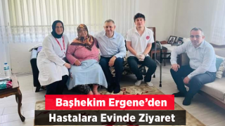 Başhekim Ergene hastaları evlerinde de ziyaret ediyor.