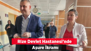 Hasta ve yakınlarına Aşure ikramında bulundular!