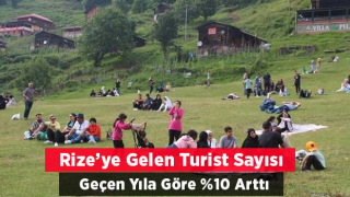 Rize'ye gelen turist sayısı geçen yıla göre yüzde on arttı