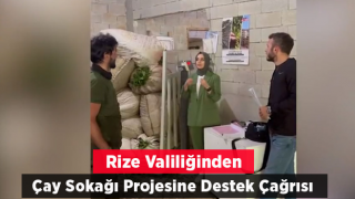 Valilikten Çay Sokağı Projesine Destek Çağrısı