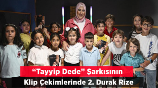 Yazar Korkutata'nın "Tayyip Dede" şarkısının klip çekiminin 2. durağı Rize