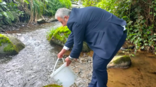 8 bin yavru alabalık akarsuyla buluştu