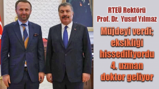 Müjdeyi verdi; eksikliği hissediliyordu, 4. uzman doktor geliyor