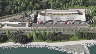 Rize'de yeni otobüs terminali çalışmaları devam ediyor.
