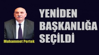 PERTEK YENİDEN TMMOB BAŞKANLIĞINA SEÇİLDİ