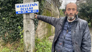 Mahallenin Devamını Tabelayla Gösteriyor