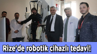 Rize'de robotik cihazlı tedavi!