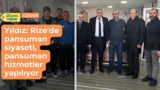 Yıldız: Rize'de pansuman siyaseti, pansuman hizmetler yapılıyor