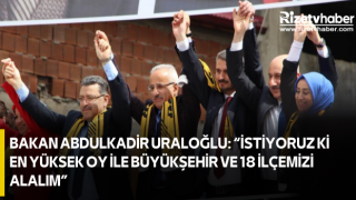 Bakan Abdulkadir Uraloğlu: “istiyoruz Ki En Yüksek Oy İle Büyükşehir Ve 18 İlçemizi Alalım”