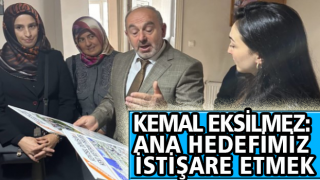 KEMAL EKSİLMEZ:ANA HEDEFİMİZ İSTİŞARE ETMEK