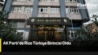 AK Parti'de Rize Türkiye Birincisi Oldu