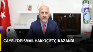 Çayeli'de İsmail Hakkı Çiftçi kazandı