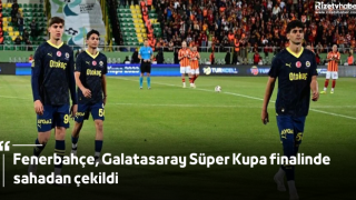 Fenerbahçe, Galatasaray Süper Kupa finalinde sahadan çekildi