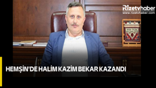 Hemşin'de Halim Kazim Bekar kazandı