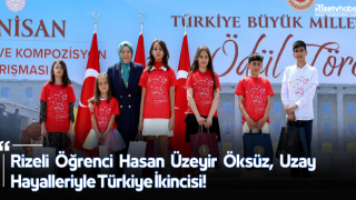 Rizeli Öğrenci Hasan Üzeyir Öksüz, Uzay Hayalleriyle Türkiye İkincisi!