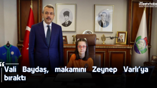 Vali Baydaş, makamını Zeynep Varlı’ya bıraktı