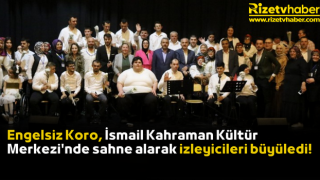 Engelsiz Koro, İsmail Kahraman Kültür Merkezi'nde sahne alarak izleyicileri büyüledi