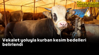 Vekalet yoluyla kurban kesim bedelleri belirlendi