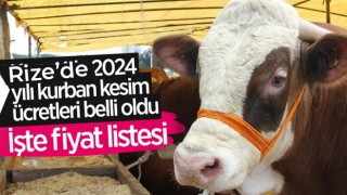 Rize’de Kurban Kesim Ücretleri Belli Oldu