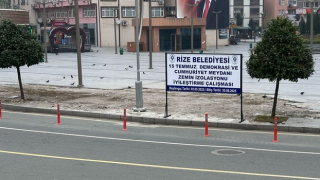 Rize Meydanı Sökülüyor