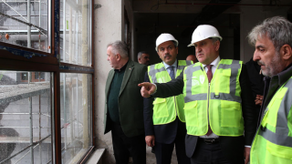 Bakan Bak, Rize'de öğrenci yurdu inşaatlarında incelemede bulundu