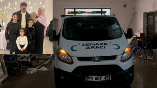 Fransa’daki yangında hayatını kaybeden 3 kardeşin cenazeleri Rize’ye getirildi