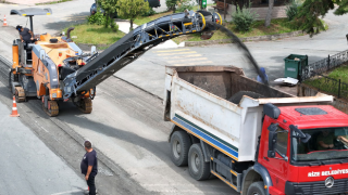 Rize'de Asfalt Yenileme Çalışmaları